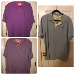 Set of 3 Southern Tide polos